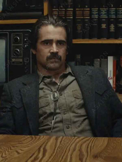 Ray Velcoro TV Series True Detective Colin Farrell Grey Wool Blazer