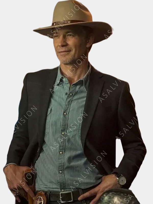 Raylan Givens Justified City Primeval 2023 Black Blazer