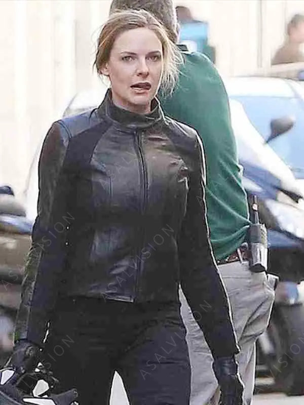 Rebecca Ferguson Mission Impossible 6 Agent Ilsa Biker Leather Jacket