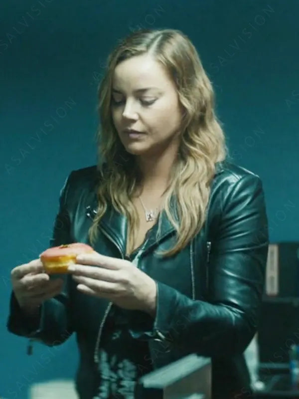 Rebecca Kamen Movie Detained 2024 Abbie Cornish Black Jacket