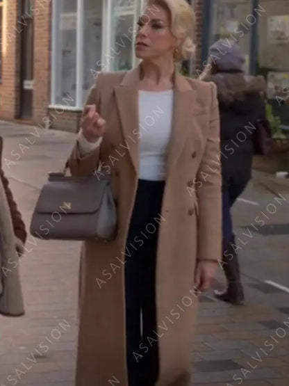 Rebecca Welton Ted lasso Hannah Waddingham Brown Trench Coat