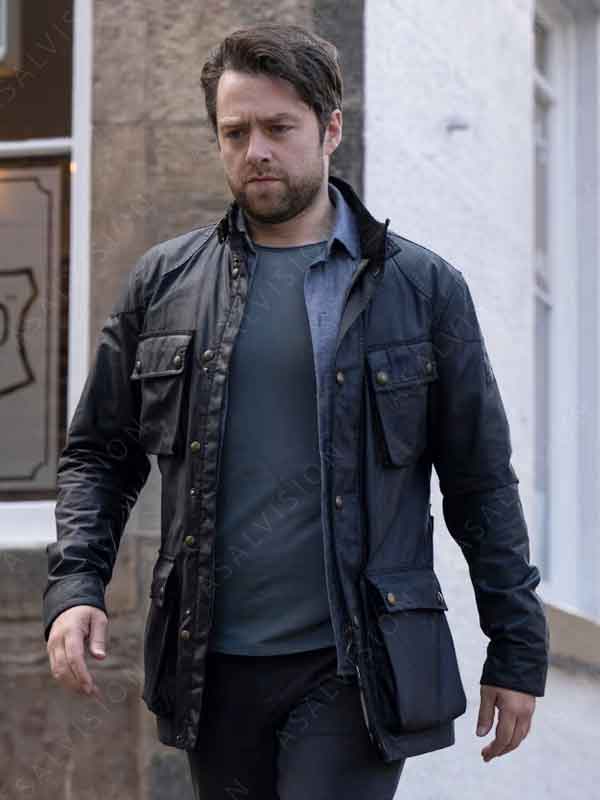 Rebus 2024 John Rebus Black Cotton Jacket