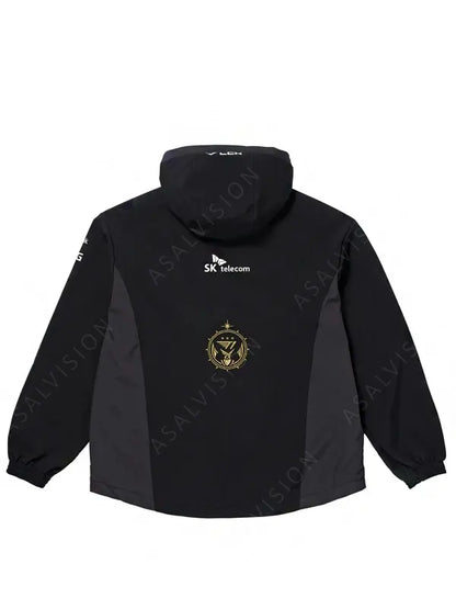 Red Black 2023 T1 Uniform Worlds Jacket With Hood
