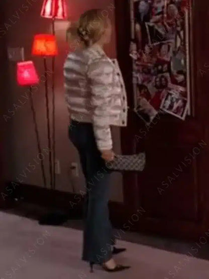 Regina George Mean Girls 2024 Rachel McAdams Pink Puffer Jacket