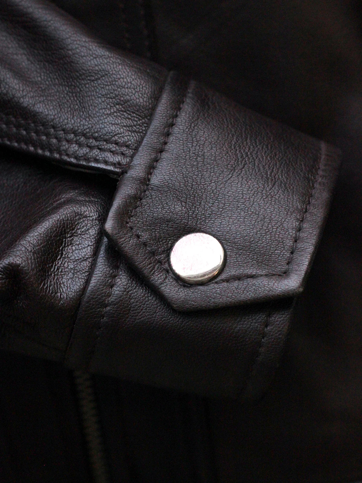 Removable Hood Leather Cafe Racer Jacket