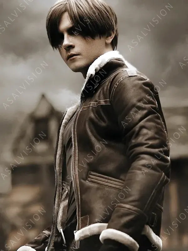 Resident Evil 4 Leon Kennedy Brown Jacket
