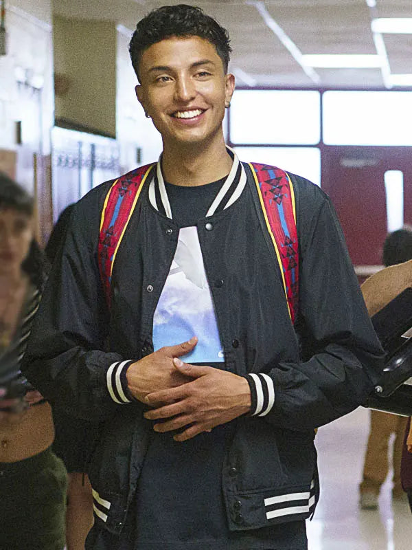 Rez Ball 2024 Jimmy Holiday Varsity Black Jacket
