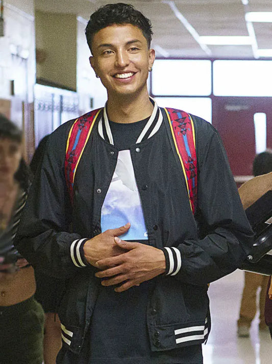 Rez Ball 2024 Jimmy Holiday Varsity Black Jacket