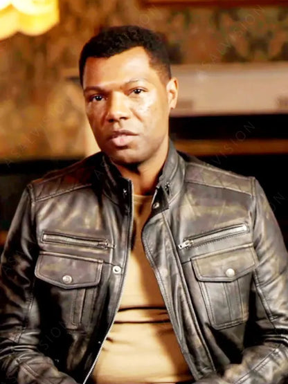 Rickles Abigail 2024 William Catlett Black Distressed Leather Jacket