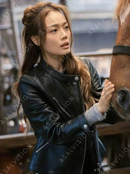 Ride On 2023 Joey Yung Black Leather Jacket