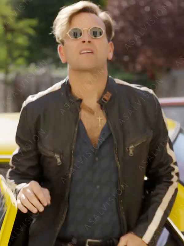 Rocco Siffredi TV Series Supersex 2024 Alessandro Borghi Rocco Black Leather Jacket
