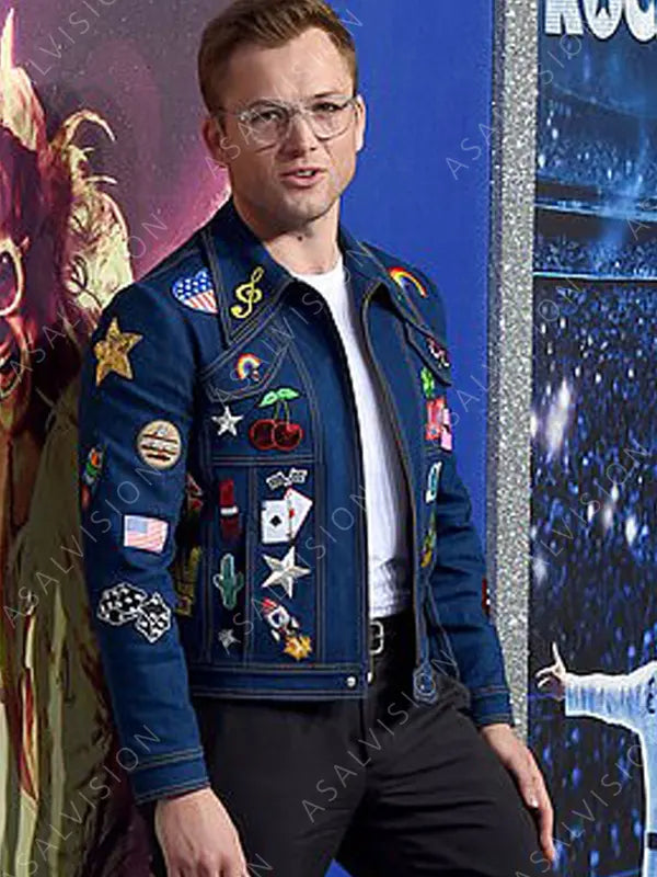 Rocketman Taron Egerton Denim Jacket