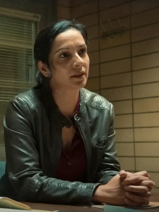 Role Play 2024 Karen Shah Black Leather Jacket