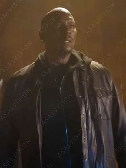 Roman Fast X 2023 Tyrese Gibson Brown Leather Jacket