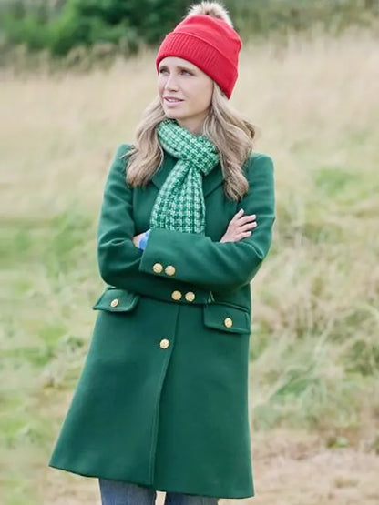 Rose Walsh Tis the Season to Be Irish 2024 Fiona Gubelmann Green Wool Coat