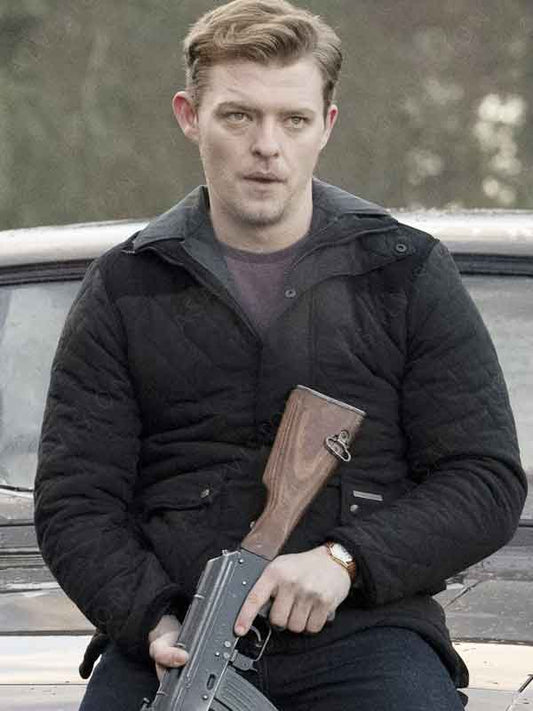 Rose's War Eddie Black Quilted Jacket