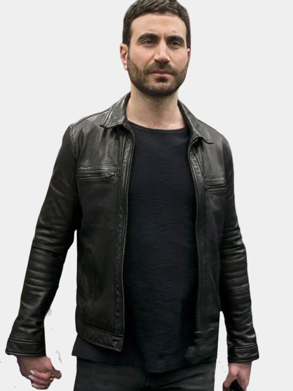 Roy Kent Ted Lasso Leather Black Jacket