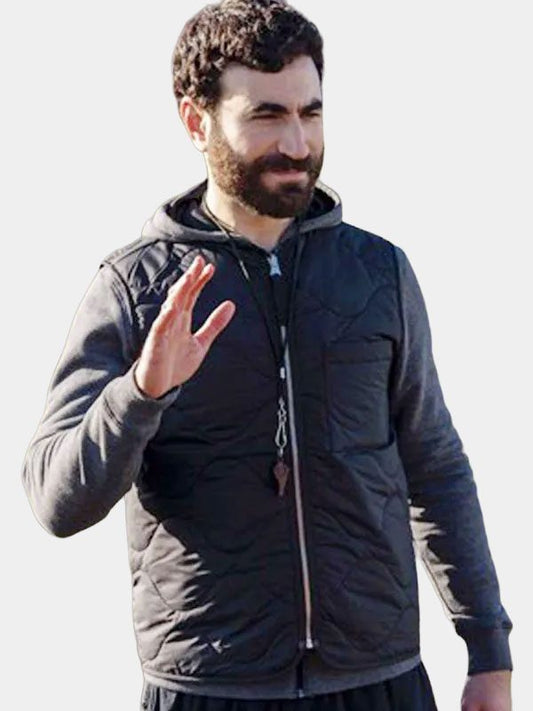 Roy Kent Ted Lasso Quilted Black Vest