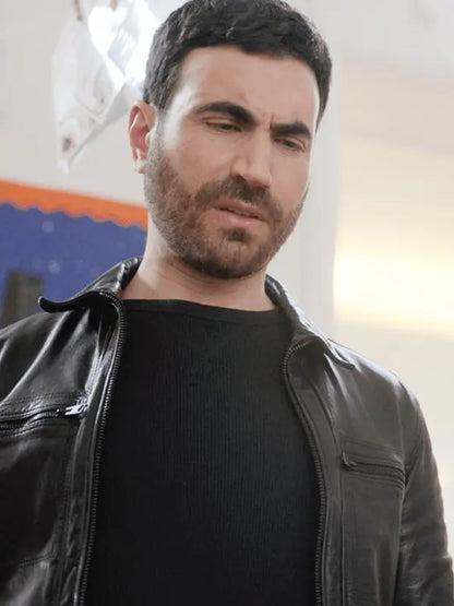 Roy Kent Tv Series Ted Lasso Brett Goldstein  Leather Black Jacket