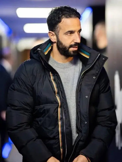 Ruben Amorim Liverpool FC v Manchester United FC Hooded Puffer Jacket