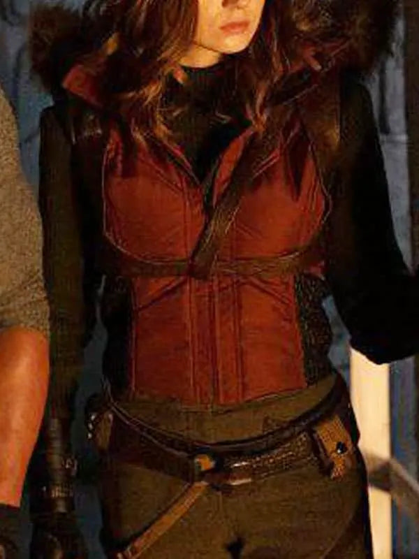 Ruby Roundhouse Leather Vest