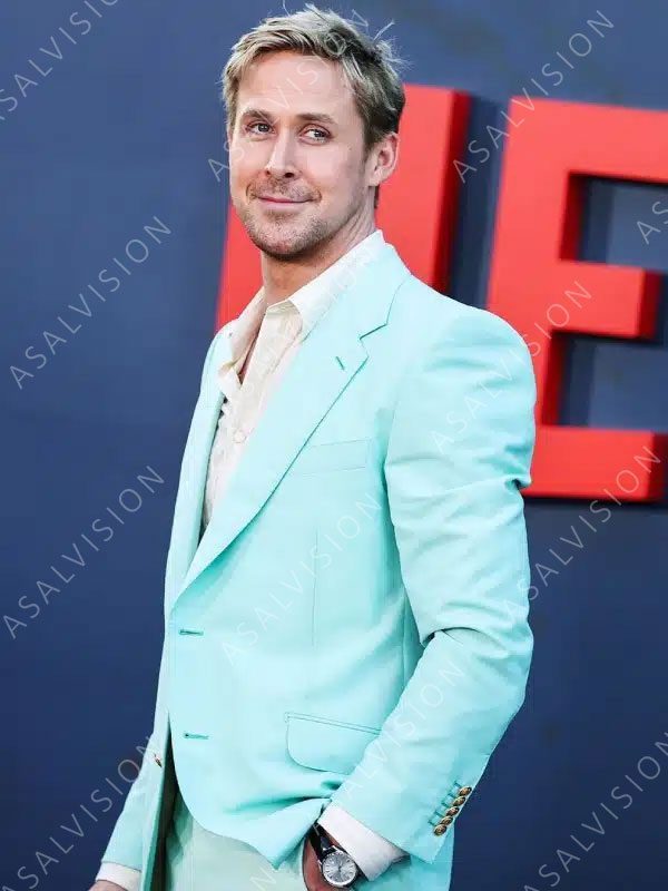 Ryan Gosling Barbie 2023 Ken Blue Blazer