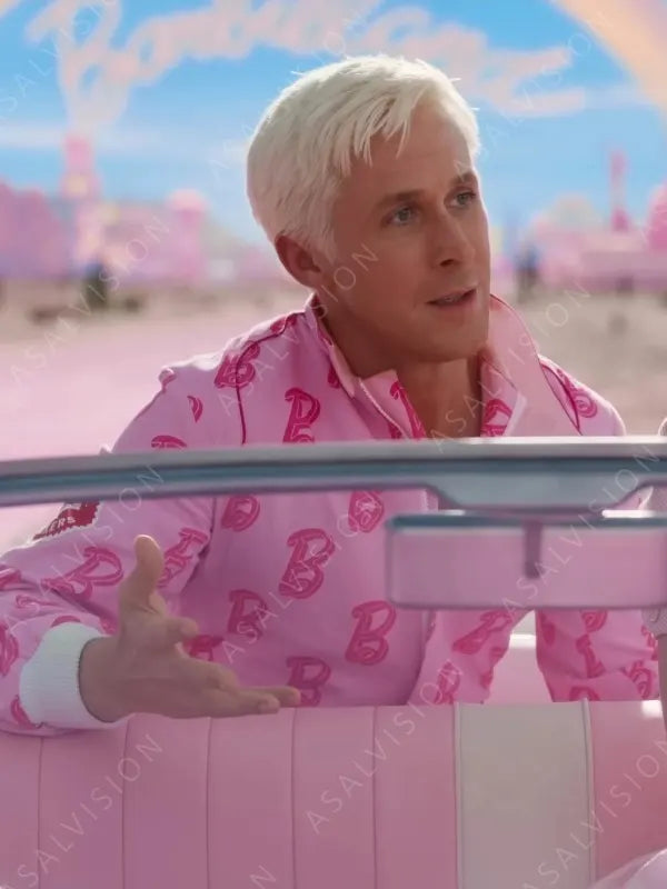 Ryan Gosling Barbie 2023 Ken Pink Cropped Jacket
