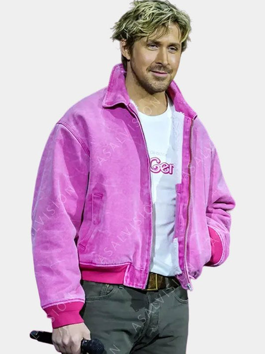 Ryan Gosling Cinemacon 2023 Pink Jacket