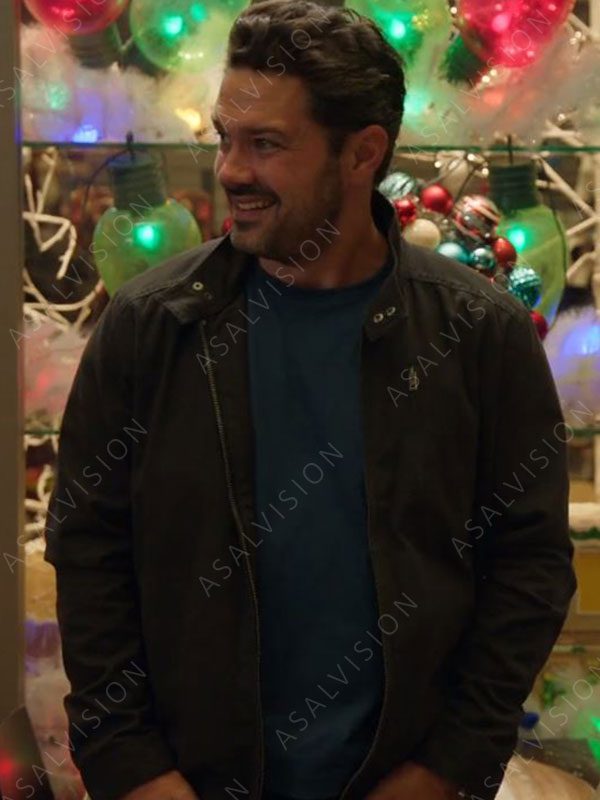 Ryan Paevey Under The Christmas Sky 2023 David Robinson Black Cotton Jacket