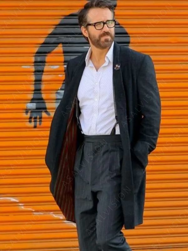 Ryan Reynolds IF (Imaginary Friends) The Man Upstairs Wool Trench Jacket