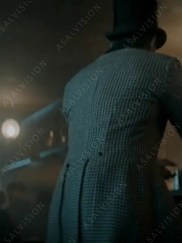 Ryan Reynolds Movie Spirited Clint Briggs Checked Printed Coat