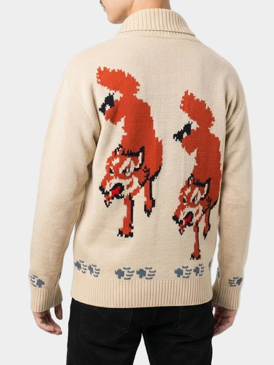 Ryan Gosling Wolf Cardigan Sweater