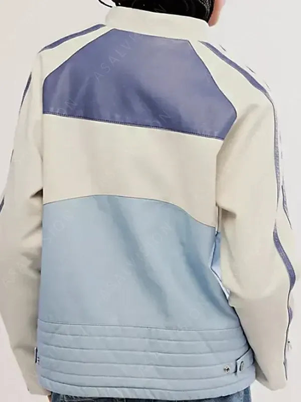 Ryder Sport Vegan Renee Rapp Motorcycle Leather Jacket