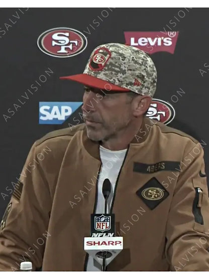 SF Kyle Shanahan 49ers Salute To Service Jacket