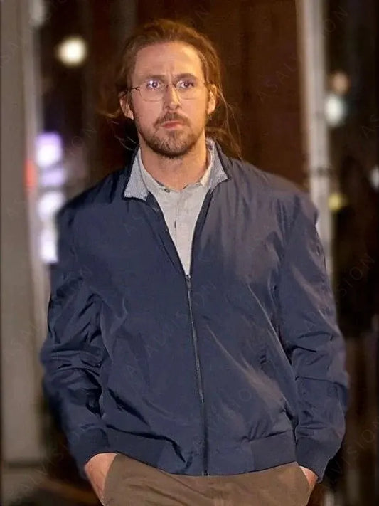 SNL Papyrus 2 Ryan Gosling Blue Bomber Jacket