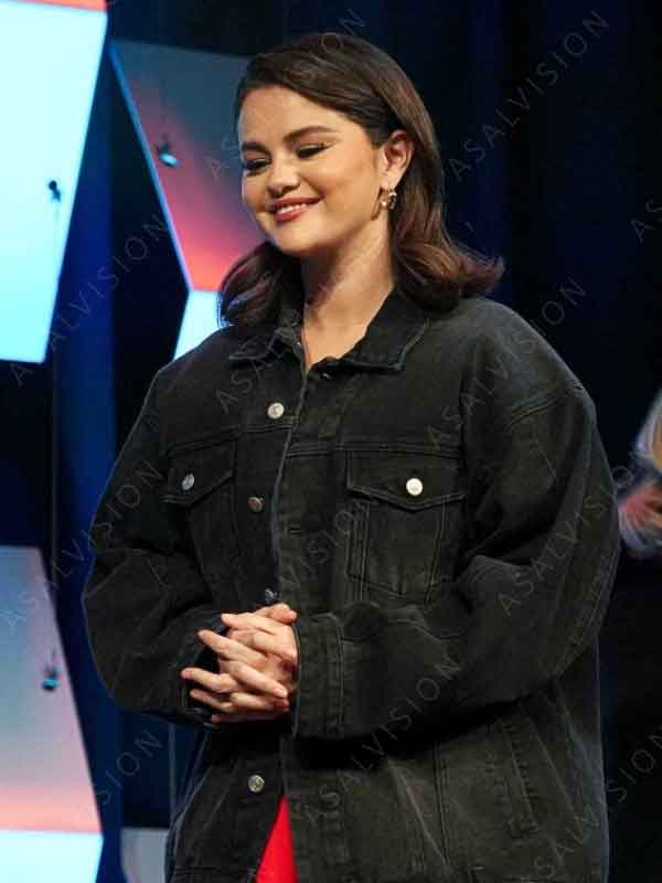 SXSW Festival 2024 Selena Gomez Black Denim Jacket
