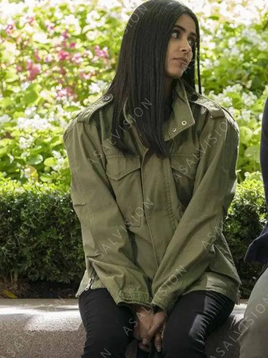 Saanvi Bahl Manifest Cotton Green Jacket