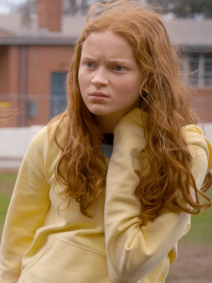 Sadie Sink Yellow Hoodie