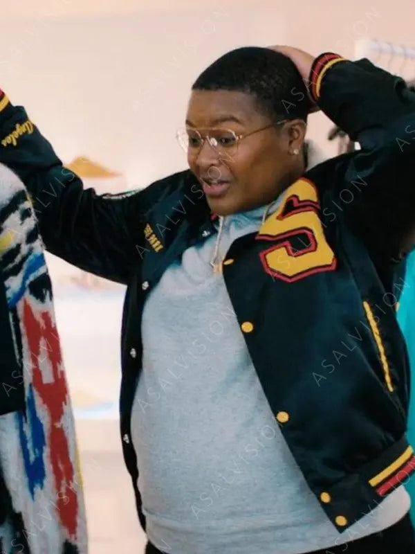 Sam Jay You People Mo Letterman Varsity Satin Jacket