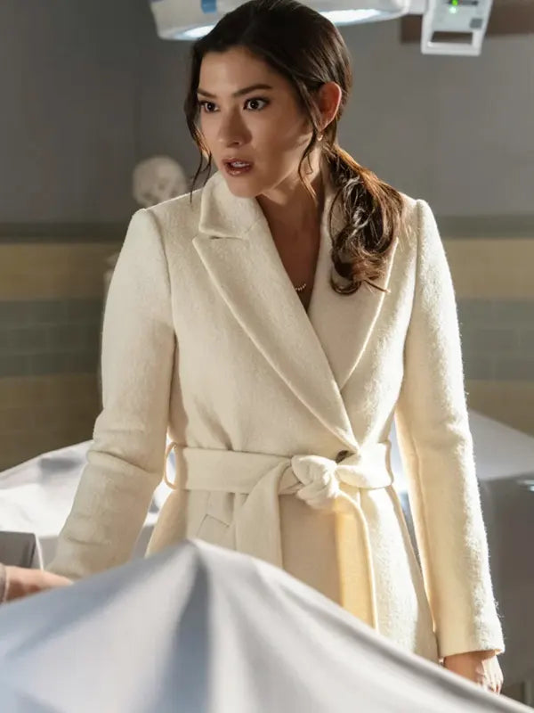 Sasha Lubbock Watson 2025 Inga Schlingmann White Wool Coat