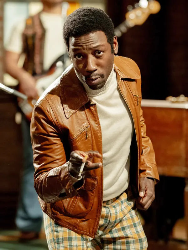 Saturday Night 2024 Garrett Morris Brown Leather Jacket