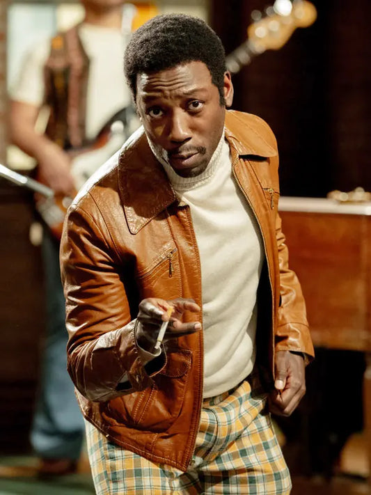 Saturday Night 2024 Garrett Morris Brown Leather Jacket