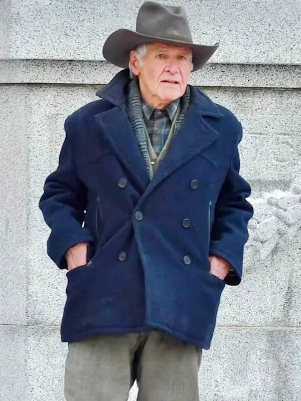 Season 2 1923 Jacob Dutton Wool Peacoat