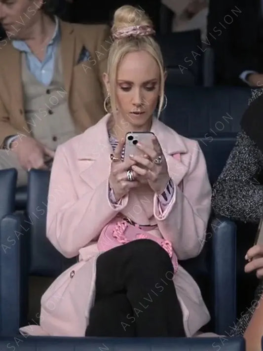 Season 3 Ted Lasso Keeley Jones Pink Wool Coat