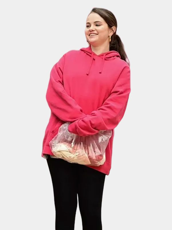 Selena Gomez Only Murders in the Building Pink Hoodie