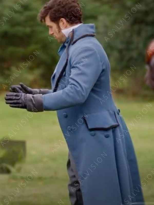 Sense And Sensibility 2024 Dan Jeannotte Blue Cotton Coat