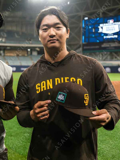 Seoul Series 2024 San Diego Padres Brown Hoodie