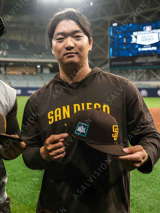 Seoul Series 2024 San Diego Padres Brown Hoodie