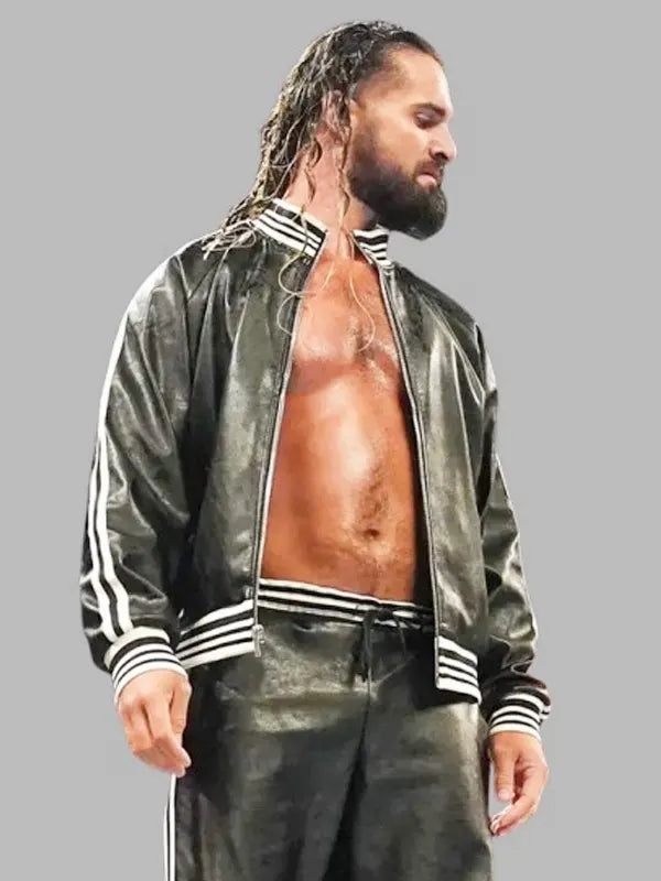 Seth Rollins WWE Monday Night Raw 2024 Leather Jacket