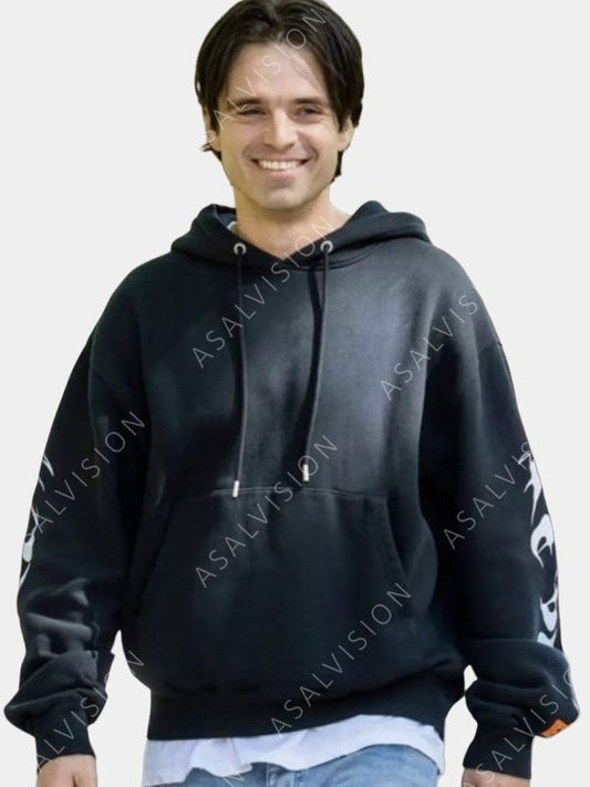 Sharper 2023 Sebastian Stan Black Hoodie
